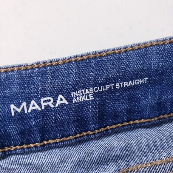 DL1961  Mara Instasculpt Straight Ankle Stretch Ventura Wash Denim Jeans Size 31 - Picture 8 of 9